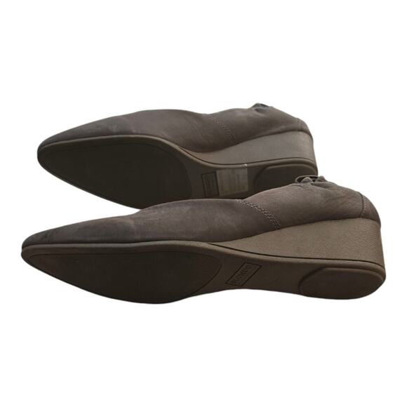 Blondo Women's Etta Pump Fallen Rock‎ Grey Nubuck Wedge Comfort Heels Size 10 - Picture 4 of 9